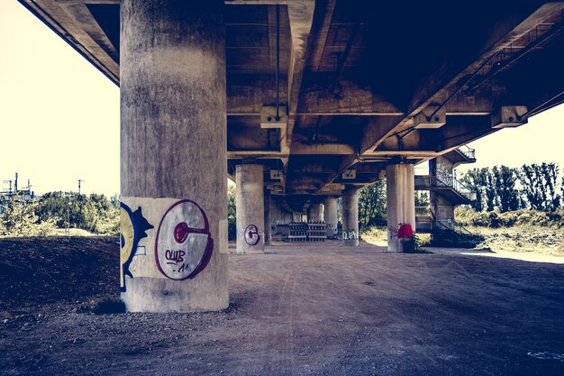 Underneath view of bridge