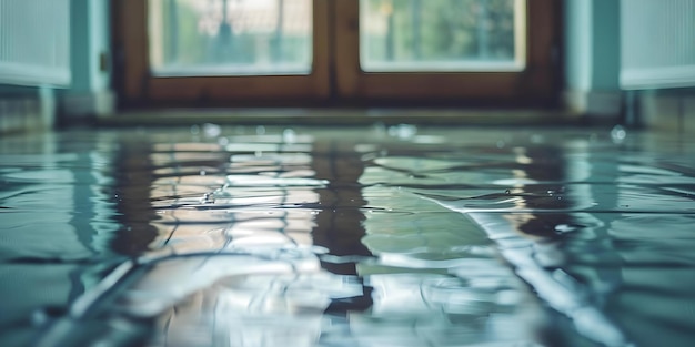 Photo understanding the dangers of water damage in a flooded home concept flooded home water damage understanding risks preventive measures recovery steps