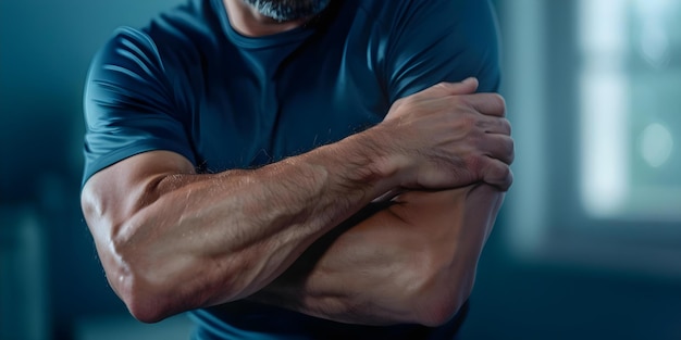 男性の側面エピコンディリチスの理解と管理 腕のストレインとの過度の使用による損傷 概念 スポーツの損傷 過度の使用損傷 の損傷 腕の損傷