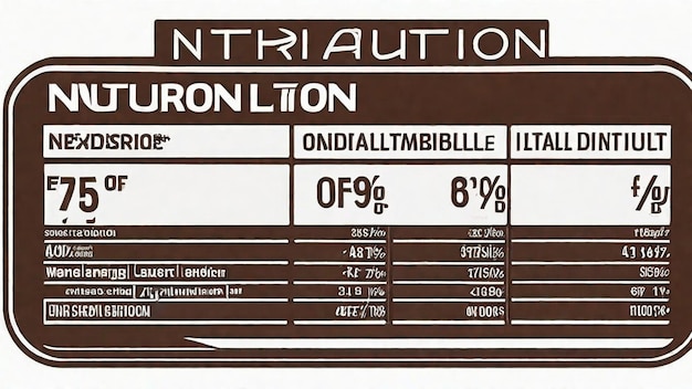 Photo understanding nutrition labels