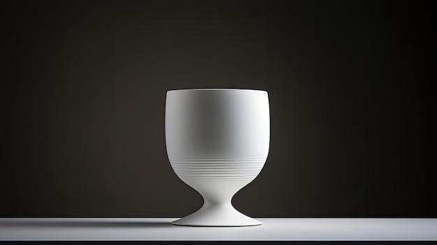 Understated elegance in white porcelain for beauty product display