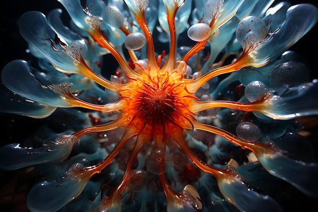 水中アレイドスコープ海の動物の写真撮影