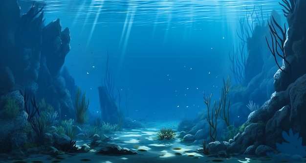 Underwater animation background