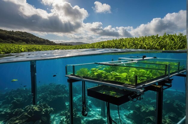 写真 水中水族館の景色