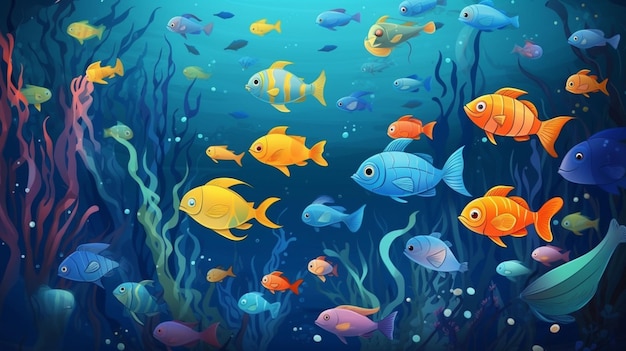 underwater background illustration50