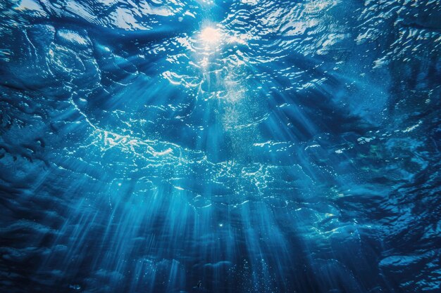 Фото Подводный фон с солнечной рыбой в индийском океане