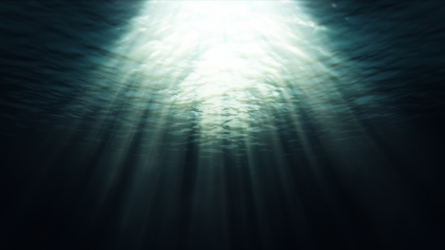 Photo underwater blue background in sea