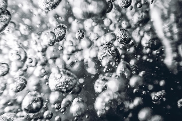 Underwater bubbles Abstract background .Air bubbles in water background.