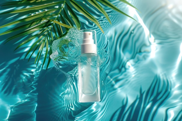 Underwater Elegance Creamy Beauty Product in een tropische omgeving