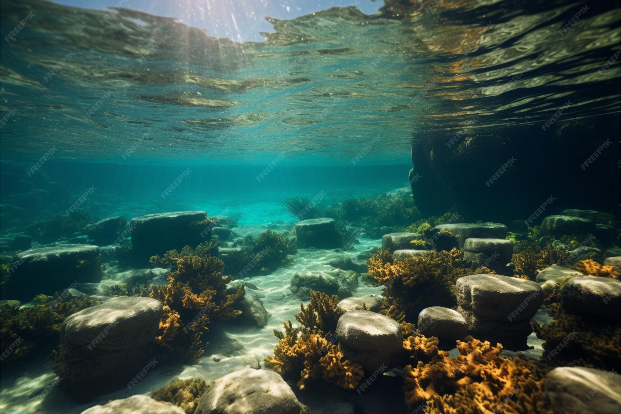 Premium Photo  Underwater exploration at islands beach unveiling 