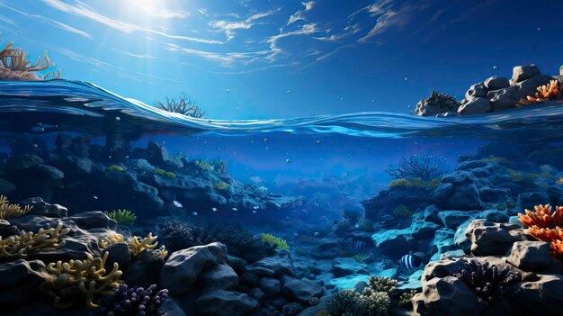 Фото Подводный фантастический мир красота существ подводный красочный фантастический мир