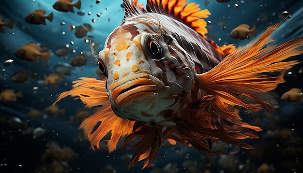 Premium AI Image | Underwater fish in nature swimming motion sea life