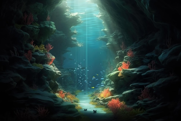 Underwater landscape