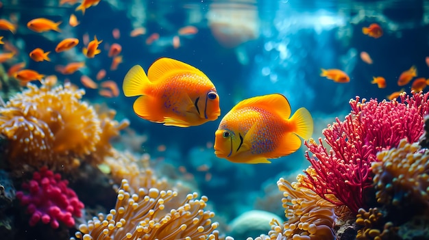 Underwater Life in the Coral Reef