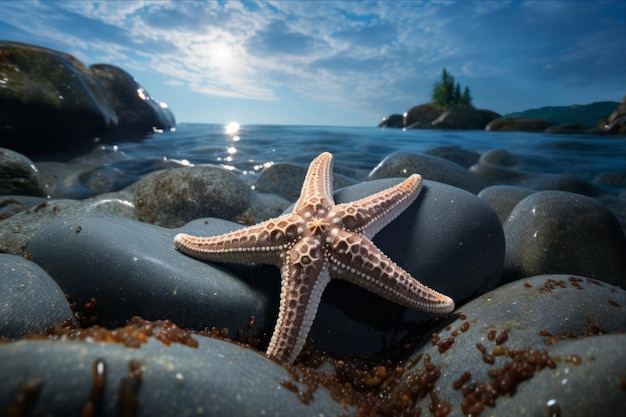 Underwater Marvel Exploring the Enigmatic Beauty of a Starfish in the Sea AR 32