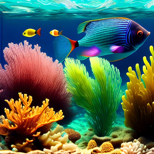 Underwater Ocean Sea Marine Aquatic Amazing Beautiful Colorful Vibrant Coral reef