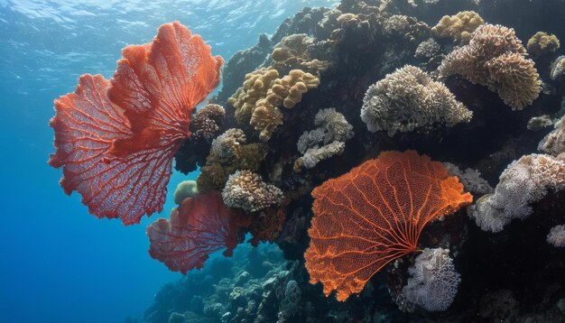 Underwater Paradise A Dive into the Coral Reef  Premium AI-generated image