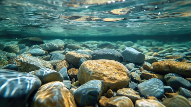 Underwater Pebble View