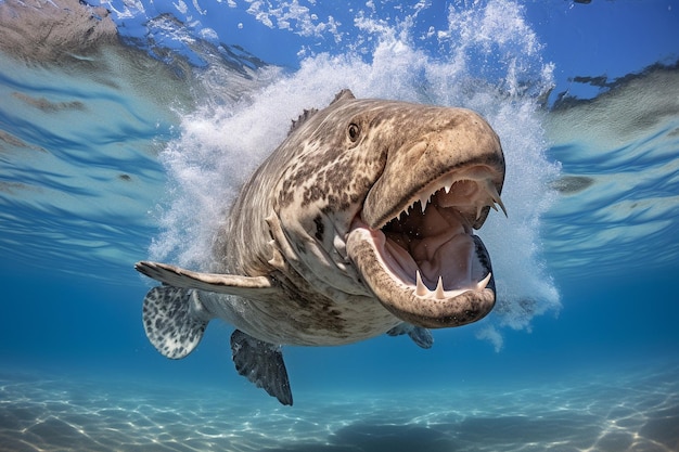 Underwater Photography of Giant Grouper