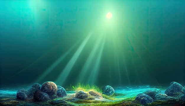 Underwater sea scape