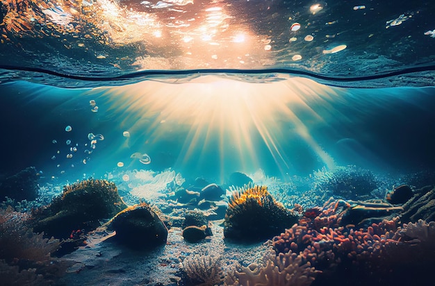 Underwater sea scape