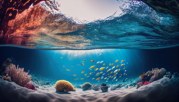 Underwater sea scape