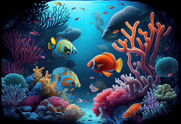 Underwater sea scape