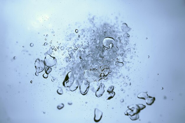 подводная текстура пузырьки воздуха дайвинг / вид из-под воды вверх, подводный фон