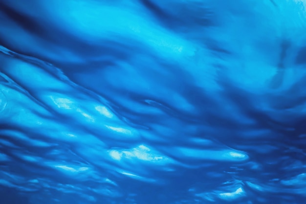 Photo underwater view of the sea surface, underwater background