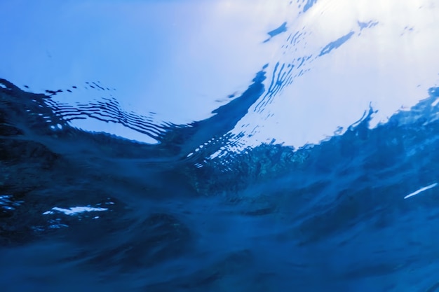 Underwater view of the sea surface, Underwater background