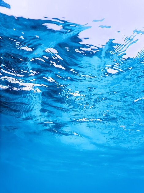 海面の水中ビュー、水中背景