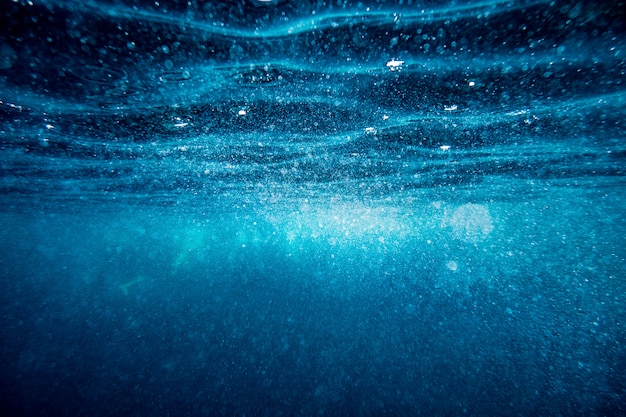 Underwater wave surface background