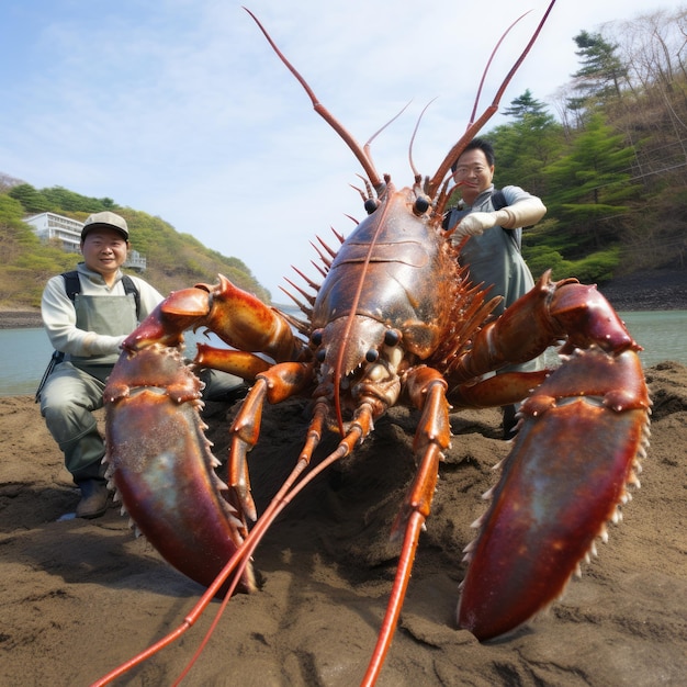 Photo unearthed giants fukushima's giant lobsters domesticate as incredible pack animals for riding adven