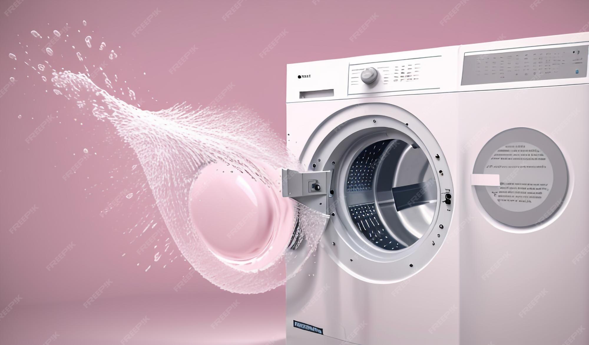 Premium AI Image  Unexpected Suds Conceptual Washing Machine Leaking 