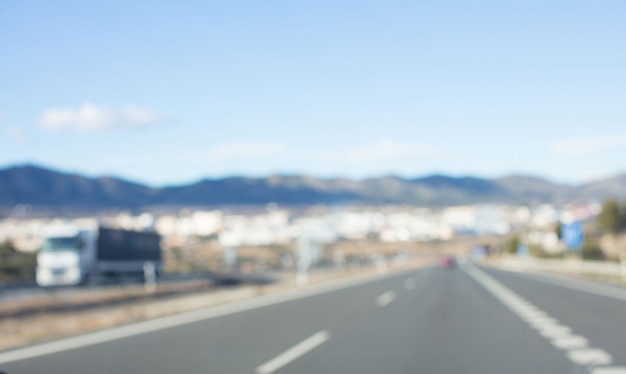 やり場のない背景。道路の概念