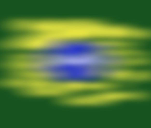 Unfocused brazilian flag Green blue and yellow backdrop