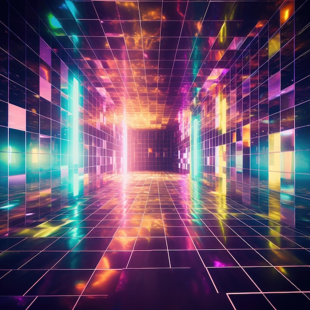 unfocused entry disco colors