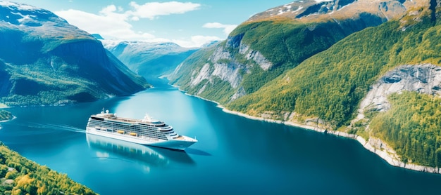 unforgettable journey through Norway's breathtaking fjords cruise ship amidst majestic mountains and aweinspiring landscapes Discover the beauty of travel at its finest