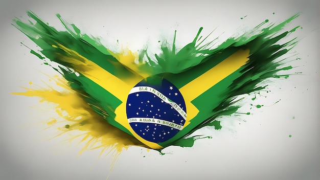 Unfurling the Colors of Freedom with Flag People Joy and Pride in Brazil's Independence Day