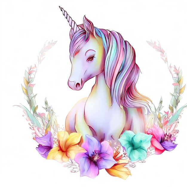 Foto unicorn' benedizioni di natale ai generativa