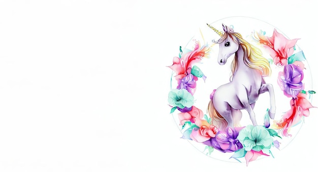 Photo unicorn' christmas treats generative ai