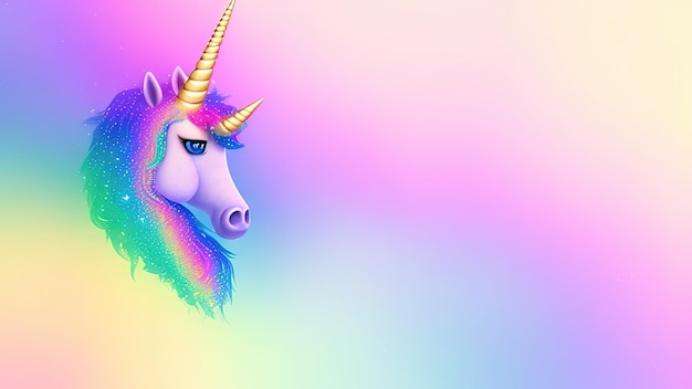 Unicorn colorful background Rainbow unicorn background