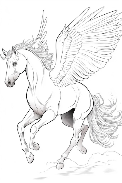 unicorn coloring page