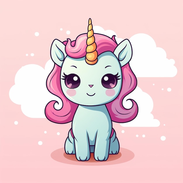 Photo unicorn design illustration