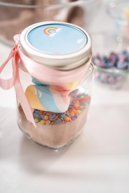 Unicorn hot chocolate mix