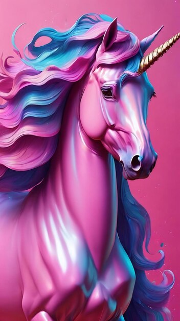 Unicorn liquid gradient 5 7 pink blue background illustration wallpaper texture