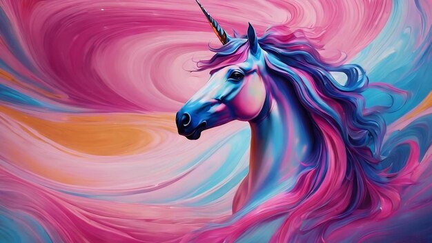 Unicorn liquid swirl 8 10 background illustration wallpaper texture pink blue