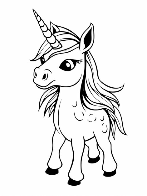 a unicorn with a horn on its head generative ai