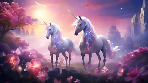 Unicorns in the sky by person