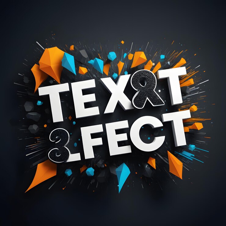 Foto unieke tekst-effect afbeelding ontwerpen opvallen met exclusieve stijlen
